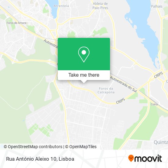Rua António Aleixo 10 mapa