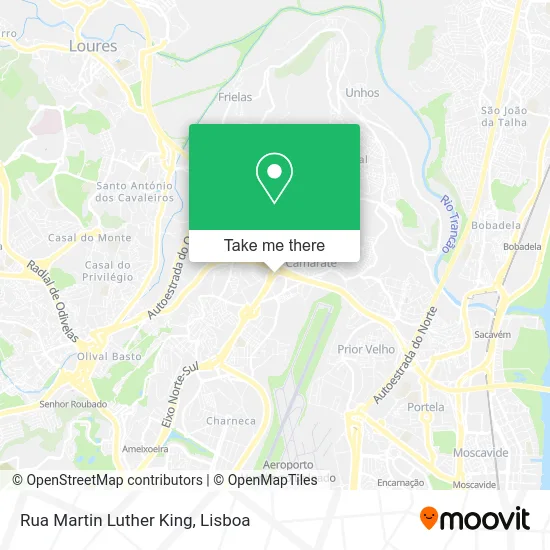 Rua Martin Luther King map