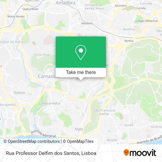 Rua Professor Delfim dos Santos map