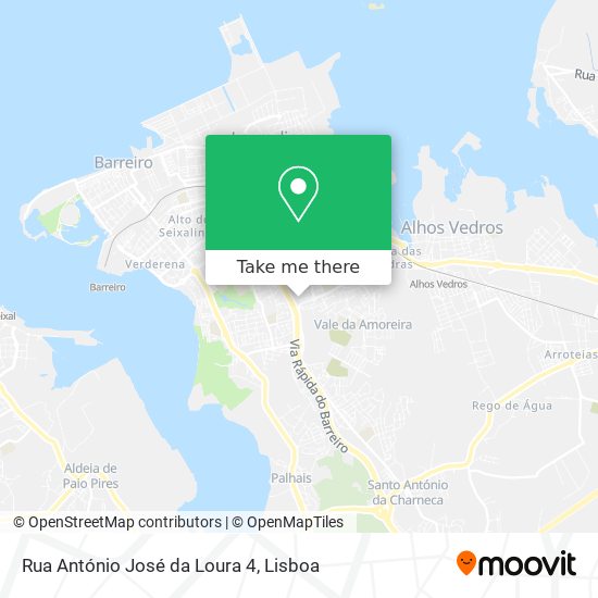 Rua António José da Loura 4 mapa