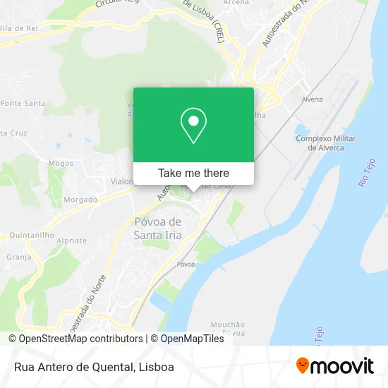 Rua Antero de Quental map