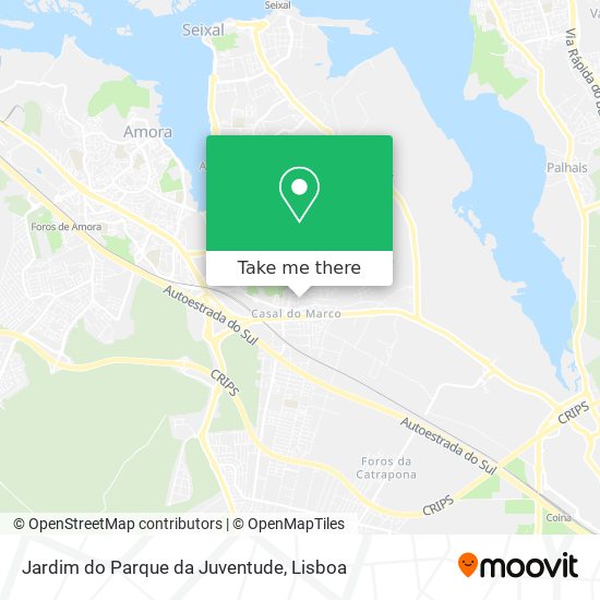Jardim do Parque da Juventude map