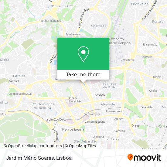Jardim Mário Soares mapa