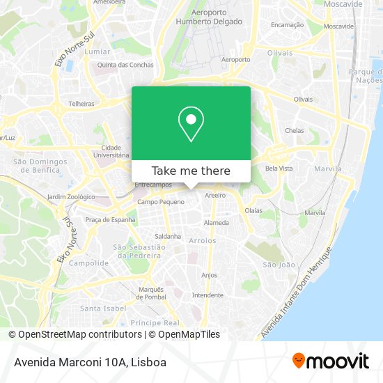 Avenida Marconi 10A map