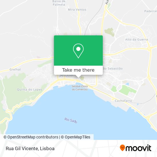 Rua Gil Vicente mapa