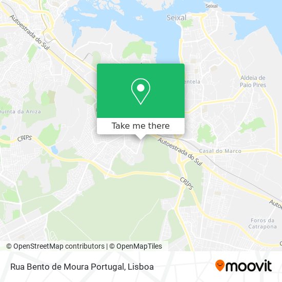Rua Bento de Moura Portugal map