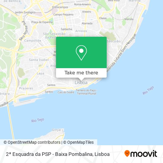 2ª Esquadra da PSP - Baixa Pombalina map
