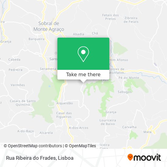 Rua Ribeira do Frades mapa