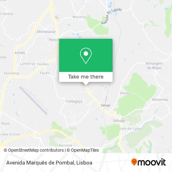 Avenida Marquês de Pombal map