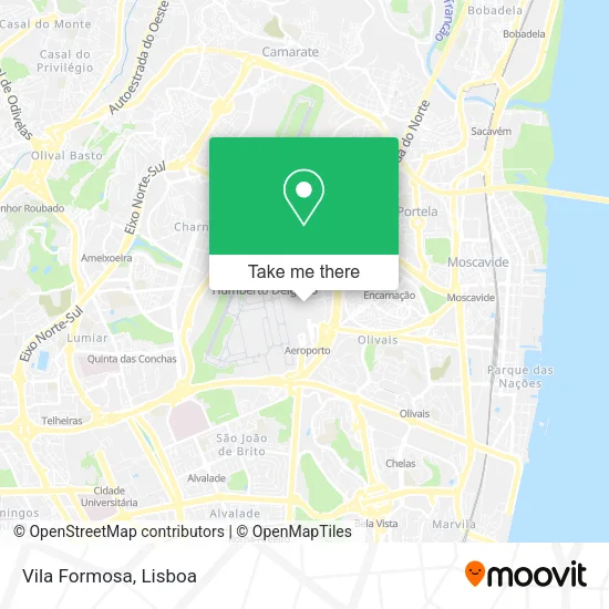 Vila Formosa map