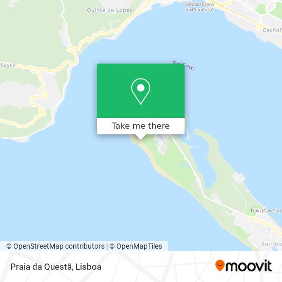 Praia da Questã map