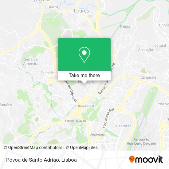 Póvoa de Santo Adrião map