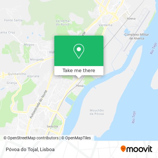 Póvoa do Tojal mapa