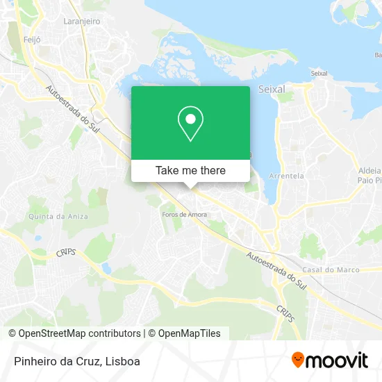 Pinheiro da Cruz map