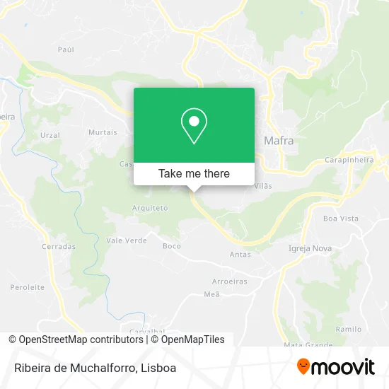 Ribeira de Muchalforro map