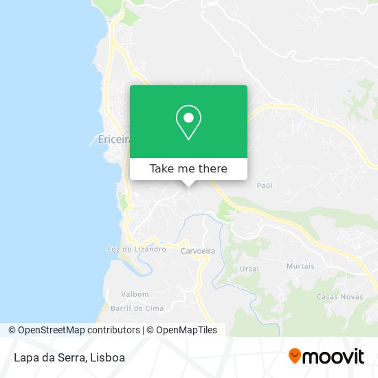 Lapa da Serra mapa