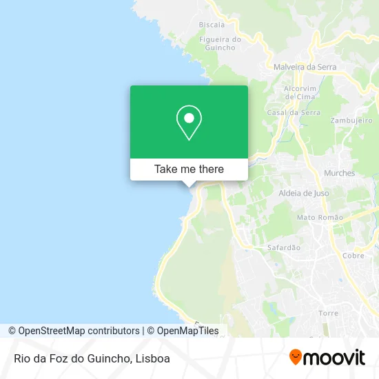 Rio da Foz do Guincho map