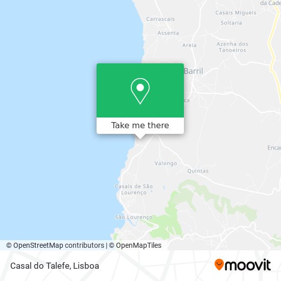 Casal do Talefe mapa