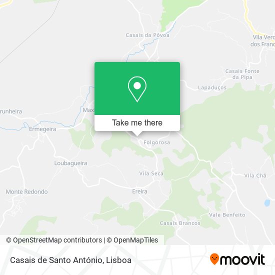 Casais de Santo António map