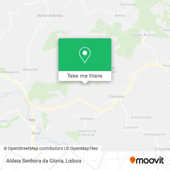 Aldeia Senhora da Gloria mapa