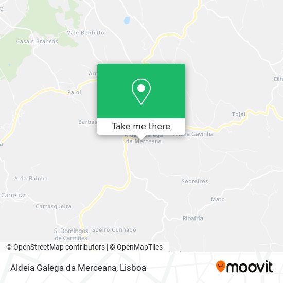Aldeia Galega da Merceana map