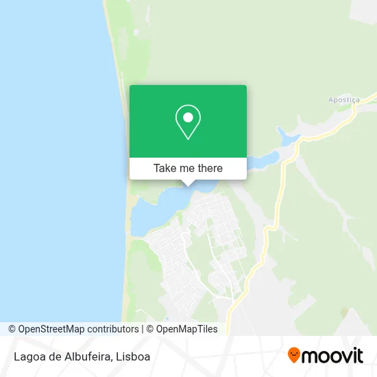 Lagoa de Albufeira map