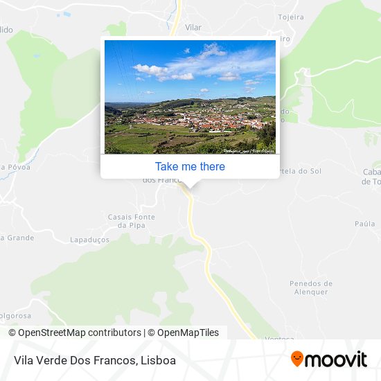 Vila Verde Dos Francos mapa