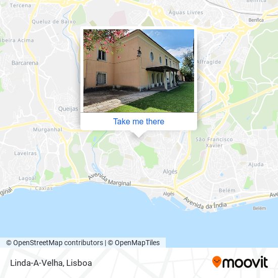 Linda-A-Velha mapa