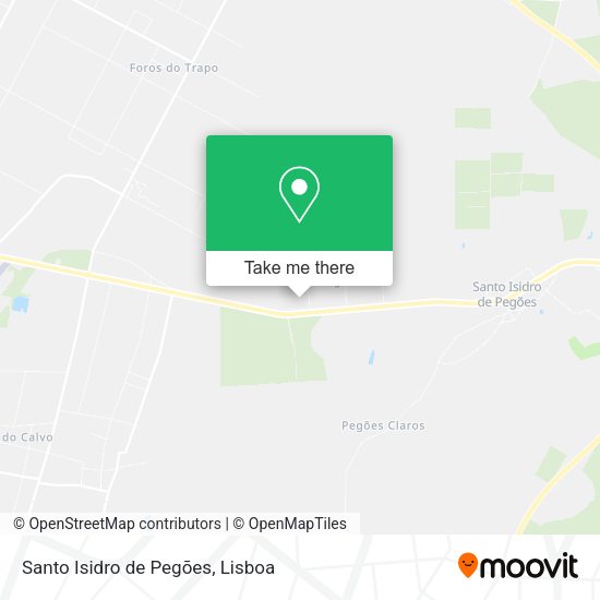 Santo Isidro de Pegões map
