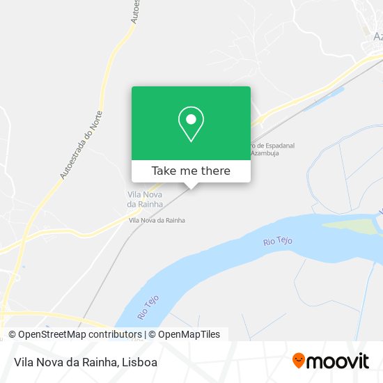 Vila Nova da Rainha mapa