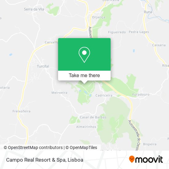 Campo Real Resort & Spa mapa