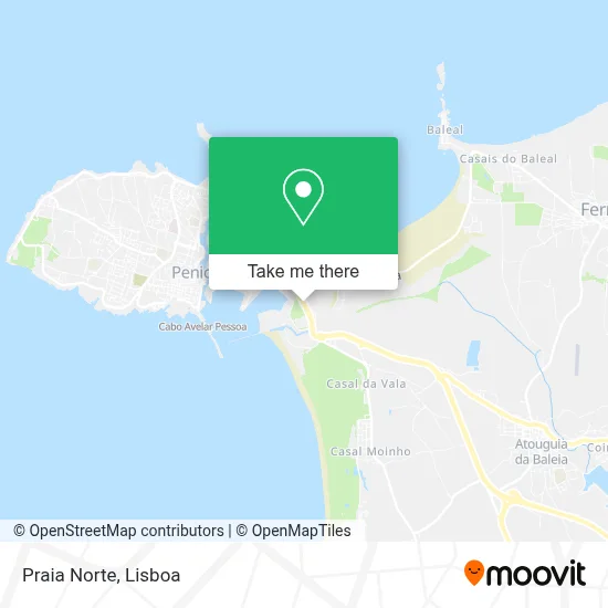 Praia Norte map