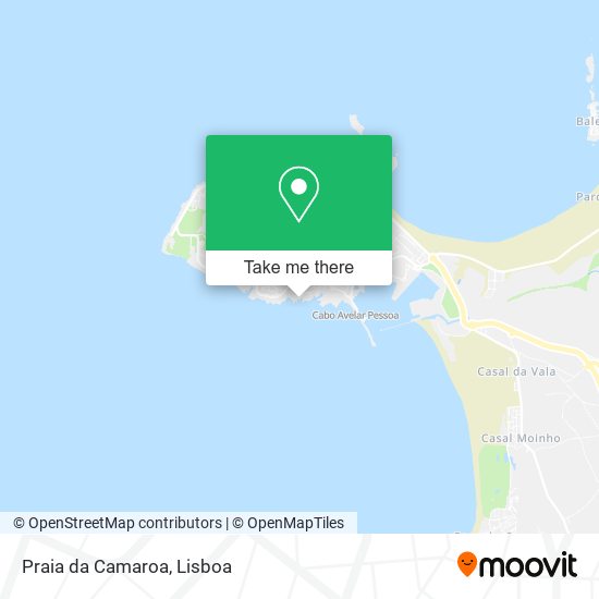 Praia da Camaroa mapa