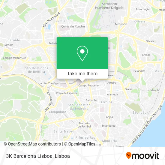 3K Barcelona Lisboa map