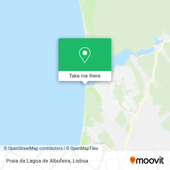 Praia da Lagoa de Albufeira map