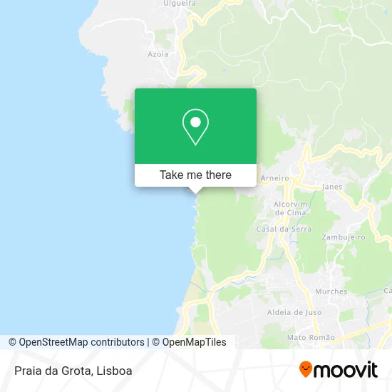 Praia da Grota map