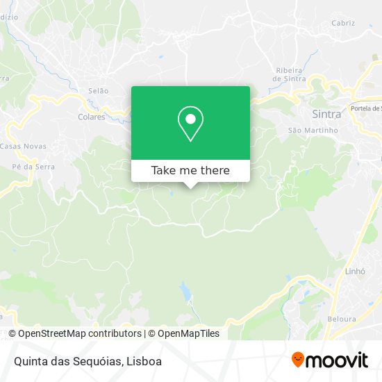 Quinta das Sequóias map