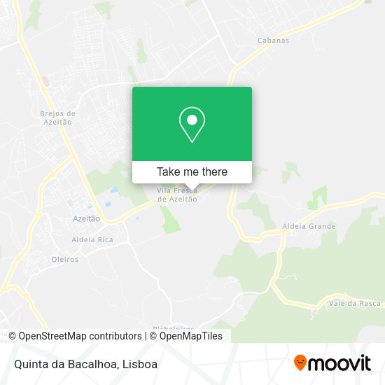 Quinta da Bacalhoa mapa