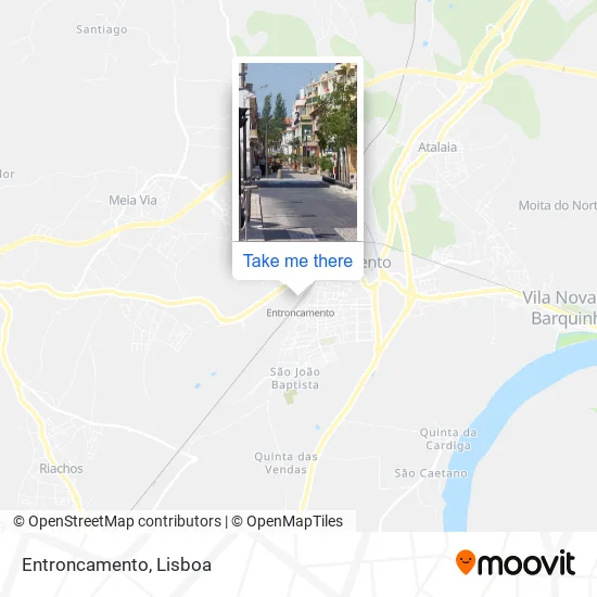 Entroncamento map