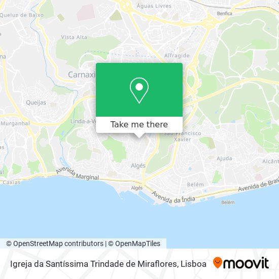 Igreja da Santíssima Trindade de Miraflores map