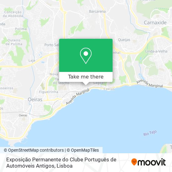 Exposição Permanente do Clube Português de Automóveis Antigos map