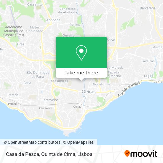 Casa da Pesca, Quinta de Cima map