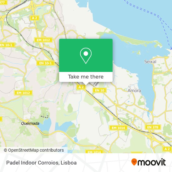 Padel Indoor Corroios map