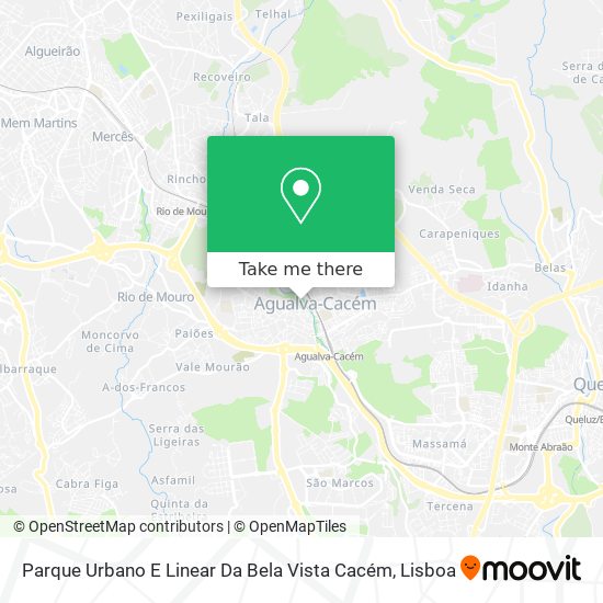 Parque Urbano E Linear Da Bela Vista Cacém map