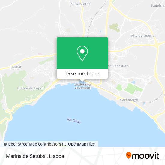 Marina de Setúbal map