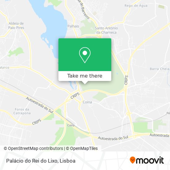 Palácio do Rei do Lixo mapa