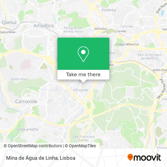 Mina de Água de Linha map