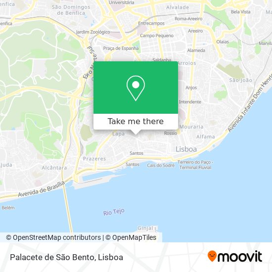 Palacete de São Bento map