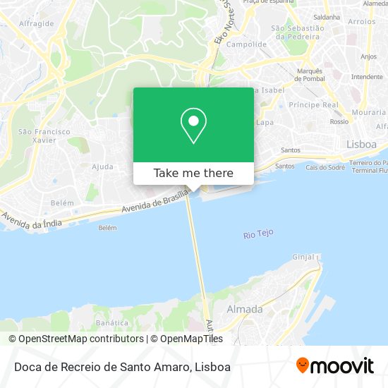 Doca de Recreio de Santo Amaro map
