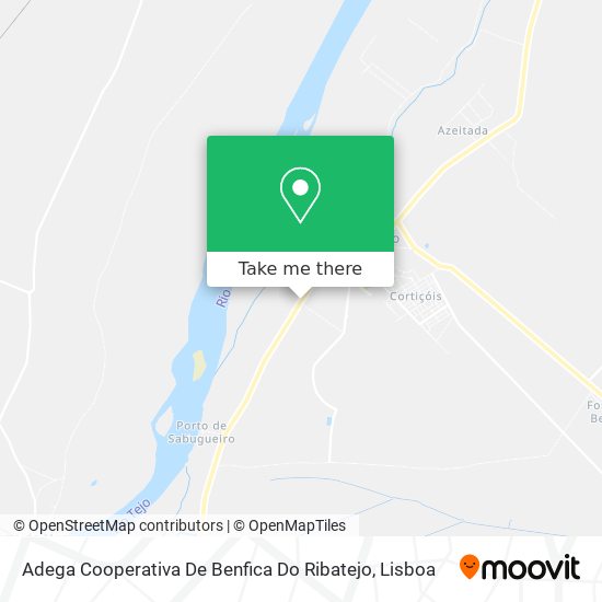 Adega Cooperativa De Benfica Do Ribatejo map
